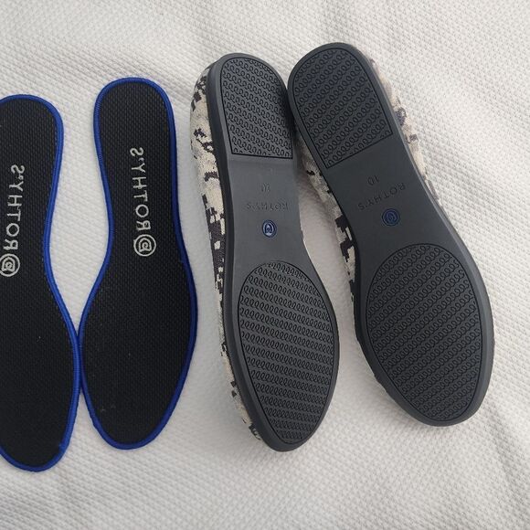 ROTHY'S Round Toe Ash Gray Camo Flats Shoe Size 10 - Picture 4 of 8